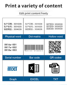 Imprimante portable TIJ MXT <span class=keywords><strong>pour</strong></span> la date, le numéro de lot et l'estampage avec cartouche d'encre de 42 ml Imprimante à jet d'encre portable de 2,5 pouces - Product Image 3