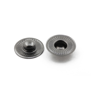 Bán Buôn Gunmetal Bạc Màu 10Mm Huy Hiệu Nút Với Snap Cho Túi Phụ Kiện Snap Fastener Kim Loại Snap Nút - Product Image 5
