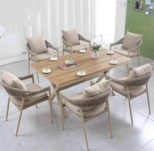 ชุดเก้าอี้กลางแจ้งทันสมัย ทนทานต่อสภาพอากาศและสะดวกสบาย เหมาะสำหรับใช้ในลานบ้าน สวน วิลล่า และลานภายใน - Product Image 4