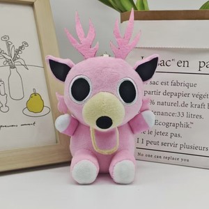Porte-clés en peluche mini cerf brun Kawaii en gros, en stock, accessoire de sac animalier moelleux, étiquette personnalisée OEM - Product Image 5