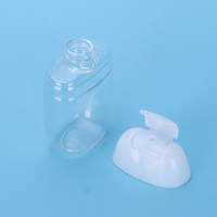 Promotion 30ml Rose Rouge Clair PET En Plastique Désinfectant Bouteilles Enfants Laver Les Mains Lotion Conteneurs Avec ABS Matériel pour Voyage