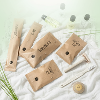 Produits biodégradables, fournitures Airbnb, fournitures hôtelières de haute qualité, ensemble de pailles, kit de bienvenue Airbnb, ensemble d'articles de toilette jetables pour hôtel