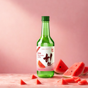 Soju coreano con certificación ISO, sabor a sandía, dulce, refrescante, crujiente, suave, embotellado en vidrio originario de Vietnam - Product Image 4