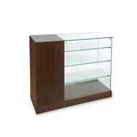 Comptoir de réception KEWAY sur mesure de haute qualité, sans cadre, avec vitrine en verre intégrale pour produits