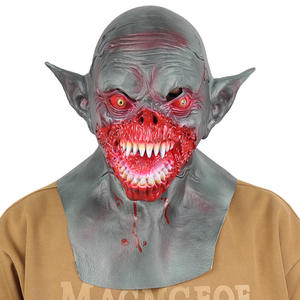 Maschera da Vampiro Halloween Spaventosa Dracula Mostro Design Tradizionale Integrale Stampa Serigrafica Monocolore Casco per Feste <span class=keywords><strong>Horror</strong></span> - Product Image 5