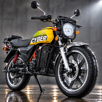 Moto électrique sans balais à moteur central 72V 3000W 4000W, vitesse maximale 80 km/h, pour livraison de marchandises, batterie lithium 50Ah