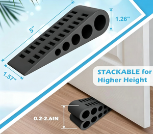 Fermaporta in Plastica Resistente con Supporto, Design Moderno Antirumore <span class=keywords><strong>per</strong></span> Porte di Magazzini, Camere da Letto e Bagni - Product Image 2