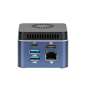 Nouvel ordinateur de bureau portable mini <span class=keywords><strong>PC</strong></span> de jeu Intel J4105 Quad-core de petite taille avec <span class=keywords><strong>2</strong></span> ports USB, 1 port LAN, 1 port HD, 1 lecteur de carte TF, et port USB-C 12V - Product Image 1