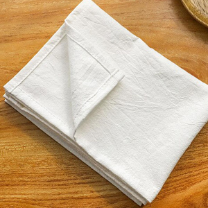 Serviette de sac de farine 100% coton tissé Floral brodé séchage rapide écologique serviettes de cuisine jetables nettoyage torchon OEM - Product Image 6