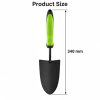 Truelle de jardin en acier au carbone A3 avec poignée ergonomique en PP TPR souple 340 mm