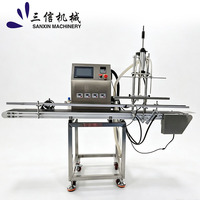 Machine de remplissage de liquides à 4 têtes avec pompe magnétique, remplisseur automatique de bouteilles d'eau de 5 ml à 2000 ml avec écran tactile PLC