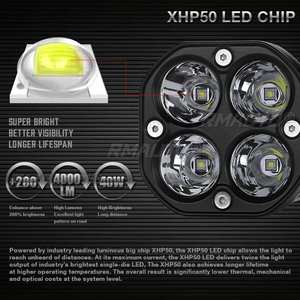 ไฟวิ่งกลางวันแบบ LED ขนาด 3 นิ้ว สำหรับมอเตอร์ไซค์ ไฟตัดหมอก ไฟหน้า ไฟสปอร์ตไลท์ DRL สำหรับรถยนต์ นิวา ลาดา 4x4 ออฟโรด ATV - Product Image 3