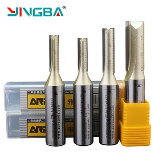 1/4 12,7mm TCT 2 flautas brocas rectas fresa de madera para MDF madera contrachapada aglomerado corte de madera dura Arden <span class=keywords><strong>Cnc</strong></span> <span class=keywords><strong>Router</strong></span> Bit - Product Image 4