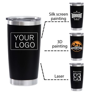 Custom Logo Tumbler Wholesale Bulk 20oz 30oz Insulated Beer Vasos Drink Cup Travel <strong>Coffe</strong> Mug <strong>Termos</strong> Cafe Stainless Steel Tumbler - Product Image 3