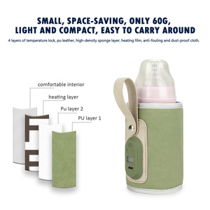 Calentador de biberones portátil Aboutbaby con USB, temperatura ajustable y aislamiento, para madres y bebés - Product Image 2