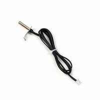 Termistor NTC 5K-100K con Brida, Sensor de Temperatura Fijo con Carcasa de Acero Inoxidable Impermeable IP66 para Aire Acondicionado Inteligente