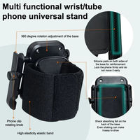 360 °   Support de téléphone rotatif pour bracelet de vélo, support de brassard pour smartphone, course à pied, randonnée, diffusion en direct, sports, compatible avec les téléphones