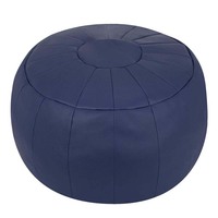 Pouf Hendry, chaises pouf, pouf rond rose, pouf ottoman moderne, pouf en macramé