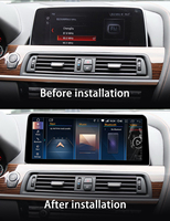 Autoradio Android CarPlay GPS Navigation Écran IPS 10.25/12.3 pouces Tactile Capacitif WiFi Intégré pour BMW Série 6 F06 F12 F13