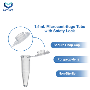 1.5ml遠心分離管接続カップ、透明アンバーブラウンプラスチック、目盛り付きマイクロ円錐底、チューブバイアル用、PP素材 - Product Image 1