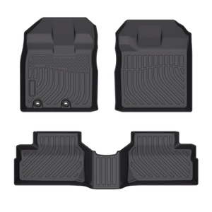 Premium 3D reciclable Tpe Carptes All Weather Foot Liners Tray Car Floor Mats para Toyota Agya & <span class=keywords><strong>Wigo</strong></span> 2023-2025 Deep Dish Matting - Product Image 1