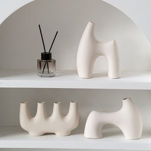 Contemporary Classic Ceramic Reed <b>Diffuser</b>, Indoor Home Officeessential Oil <b>Bottle</b>, Small Ceramic Flower Vase - Product Image 1