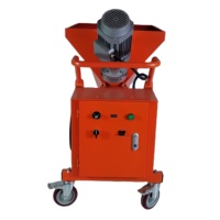 Nouvelle machine électrique de construction pour le plâtrage du ciment, mélangeur haute efficacité, machine à projeter du mortier avec moteur de 3,8 kW