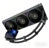 Kit de refroidissement liquide AIO de haute qualité 360 mm avec roulement fluide, dissipateur thermique en cuivre et aluminium, ventilateur 4 broches, alimentation 3 broches pour carte graphique et boîtier de jeu