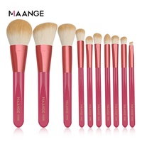 Maange Ensemble de 10 pinceaux de maquillage professionnels de luxe pour la beauté et le maquillage