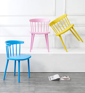 Sillas Apilables de Diseño Moderno y Simple para Restaurante o Cafetería, Estructura de Plástico PP para Cocina, Silla de Comedor - Product Image 2