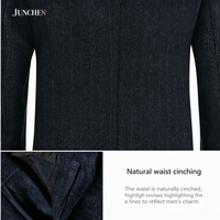 Costume homme sur mesure, deux pièces, veste et pantalon, style moderne pour le bureau