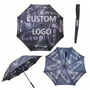 Grand parapluie de golf personnalisé coupe-vent de 30 pouces avec logo, coupe-vent pour entreprise, fournisseur en fibre de verre - Product Image 2