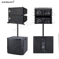 Système de sonorisation professionnel R206+RD-15HSA/RD-18HSA : Ensemble de caissons de basses actifs 15/18 pouces et de systèmes de haut-parleurs passifs en ligne pour concerts, scènes et spectacles