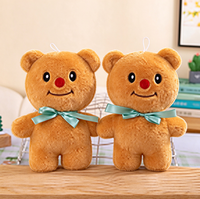 Fabricant chinois d'ours en peluche, jouets en peluche à poils longs, design compact et léger, 7-8 pouces, pour les zones de jeux des aéroports