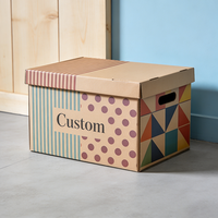 Organisateur de rangement grande capacité TongKun avec couvercle, boîte de rangement robuste