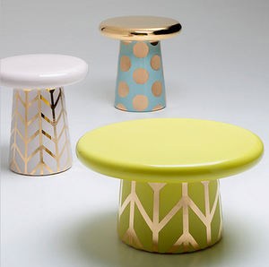 Mesa lateral de lujo para sala de estar, juego de cerámica nórdica de gama alta, decoración pequeña redonda, mesa lateral, mesa de centro con forma de seta - Product Image 3