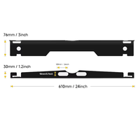 Kit d'Outils de Réglage de Géométrie Robuste, 2 Pièces, Plaques pour le Parallélisme avec Orifice de Suspension pour Divers Véhicules