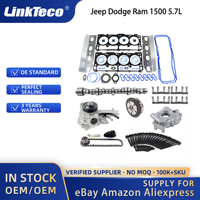 Kit de reparación de elevadores de leva Linkteco, juego de juntas de cabeza de repuesto, Kit de cadena de distribución para Jeep Dodge Ram 1500 5.7L 2009-2015
