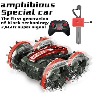 Auto de Carreras Acrobático de Alta Velocidad con <span class=keywords><strong>Control</strong></span> Remoto <span class=keywords><strong>Anfibio</strong></span> Resistente a Roturas de Primera Calidad, Juguete para Jugar en Tierra y Agua - Product Image 6