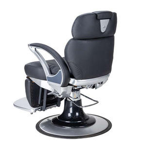 Chaise de coiffure de salon moderne noire et dorée durable en gros, pompe hydraulique robuste, base de salon de coiffure, école, gymnase, pivotant à 360 degrés - Product Image 4