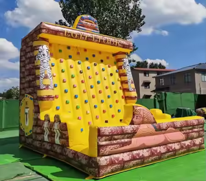 Mur d'escalade gonflable en PVC de qualité commerciale Nova NVOC-0144, <span class=keywords><strong>jeu</strong></span> sportif volcan avec logo personnalisable - Product Image 1