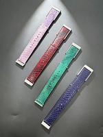 Bracelet de montre en cuir véritable grain lézard haut de gamme, étanche, 24 cm, pour montre connectée Whoop 5.0, service OEM/ODM, stock disponible