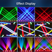 Projecteur professionnel à tête mobile 150W RGBW, 8 couleurs, 18 prismes, 8 motifs Gobo, 14 canaux, pour mariage, public, DJ, KTV