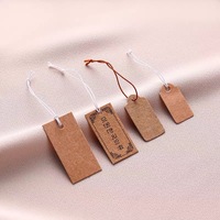 Étiquette de prix personnalisée en papier kraft, emballage cadeau, étiquette suspendue pour bijoux, montres, lunettes, impression sérigraphique, taille et design personnalisables