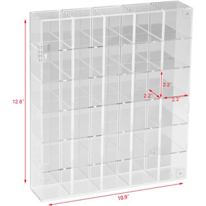 <span class=keywords><strong>Vitrine</strong></span> de roche transparente réglable boîte de <span class=keywords><strong>Collection</strong></span> acrylique pierres précieuses mallette de rangement cristal minéral objets de <span class=keywords><strong>collection</strong></span> <span class=keywords><strong>vitrine</strong></span> d'affichage - Product Image 2