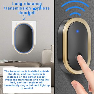 Không thấm nước 300M 60 <span class=keywords><strong>Chime</strong></span> 1 <span class=keywords><strong>2</strong></span> 3 Receiver DC không dây chuông cửa pin Powered thông minh cửa chuông - Product Image 5