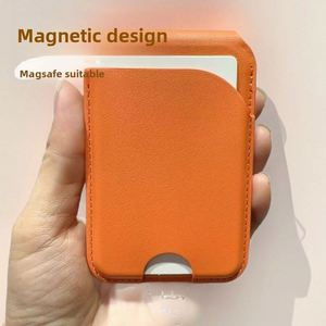 Portable Fashion Business Magnetic Credit <b>Card</b> <b>Holder</b> <b>Wallet</b> PU Material Phone Stand ID <b>Card</b> Pocket Compatible MagSafe Hardware - Product Image 4