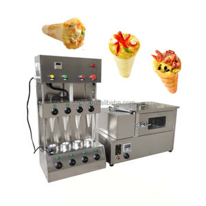 Machine à fabriquer des cônes à pizza sucrés de forme ronde, prix professionnel et abordable, machine à fabriquer des cônes à gaufres - Product Image 4