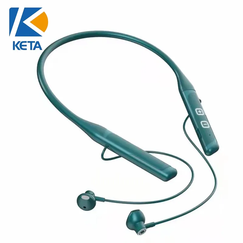 Touch control neckband earphone Type C charging Wireless Neckband earbuds Collar Headphone with Vibration mode