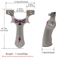Slingshots de haute qualité en alliage de zinc et puissants avec bande élastique pour les jeux de tir en plein air